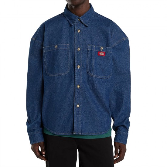 DICKIES MECHANIC DENIM SHIRT RAW ΠΟΥΚΑΜΙΣΟ ΑΝΔΡΑΣ