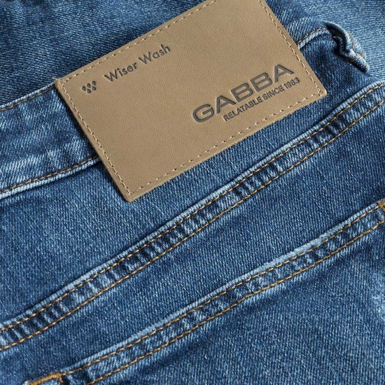 GABBA ATHEN F1010 DARK BLUE DENIM ΠΑΝΤΕΛΟΝΙ ΑΝΔΡΑΣ