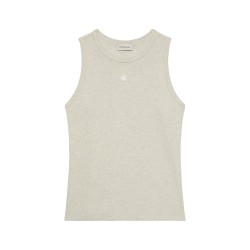 CALVIN KLEIN SL MONOGRAM PATCH WAFFLE RACER TANK