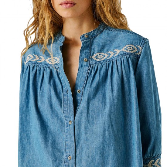 PEPE JEANS LIVIA SHIRT ΠΟΥΚΑΜΙΣΟ ΓΥΝΑΙΚΕΙΟ