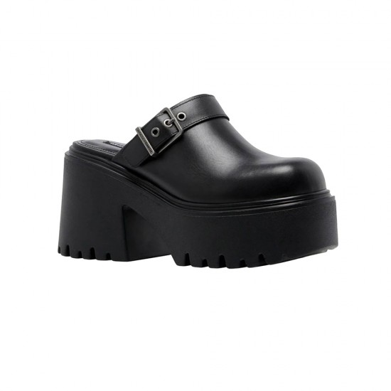WINDSOR SMITH LUCK MULES BLACK
