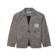 WOODBIRD WBYun Check Blazer BLACK-GREY FEMALE