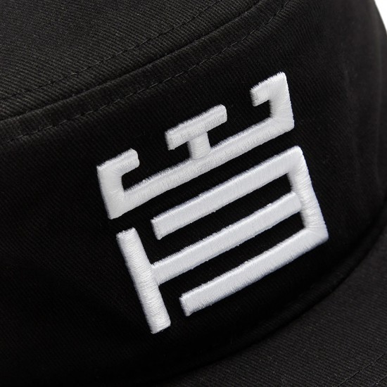 WOODBIRD WBYin Pillbox Cap BLACK