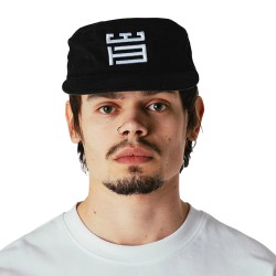 WOODBIRD WBYin Pillbox Cap BLACK