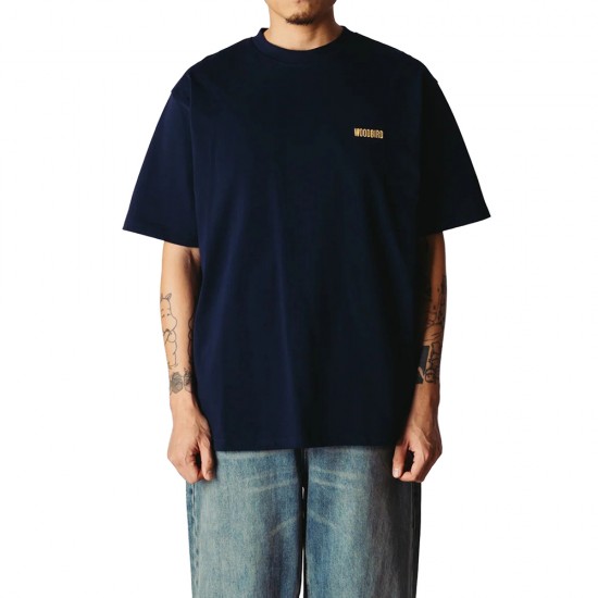 WOODBIRD WBBaine Cook Tee DARK NAVY WOODBIRD WBBaine Cook Tee DARK NAVY