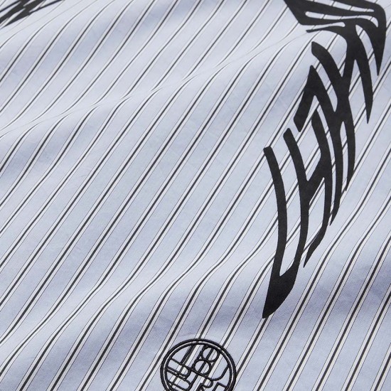 WOODBIRD WBBuzo Warp Stripe Shirt BLUE-WHITE