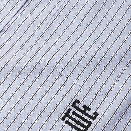 WOODBIRD WBBuzo Warp Stripe Shirt BLUE-WHITE