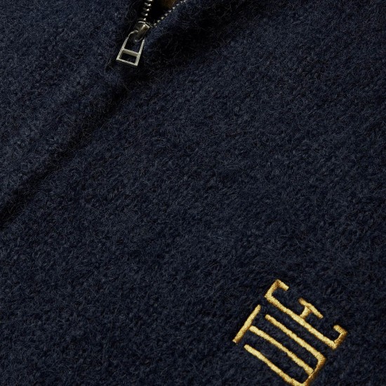 WOODBIRD WBKoon Zip Tiger Cardigan NAVY