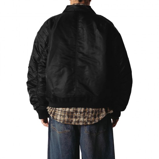 WOODBIRD WBOsamu Bomber Jacket BLACK WOODBIRD WBOsamu Bomber Jacket BLACK