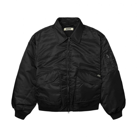 WOODBIRD WBOsamu Bomber Jacket BLACK WOODBIRD WBOsamu Bomber Jacket BLACK