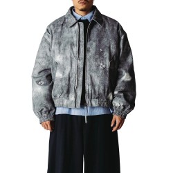 WOODBIRD WBBao Printed Jacket GREY-BLACK