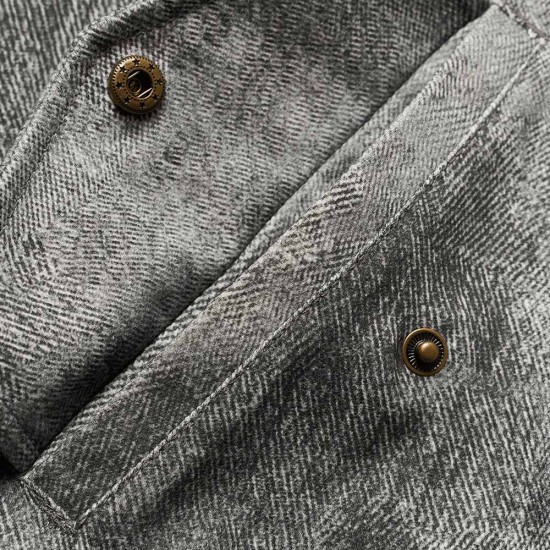 WOODBIRD WBBao Printed Jacket GREY-BLACK WOODBIRD WBBao Printed Jacket GREY-BLACK