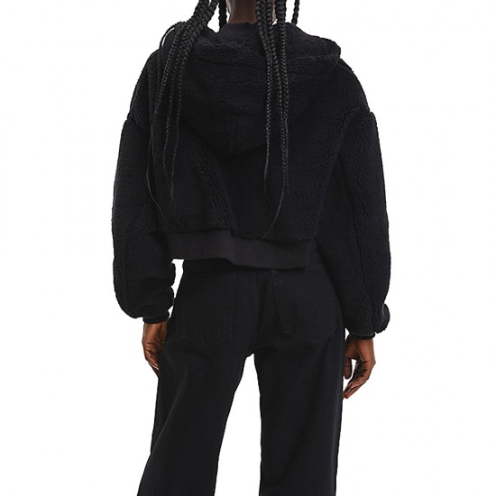 CALVIN KLEIN FLUFFY CROPPED HOODIE ΓΥΝΑΙΚΕΙΟ CALVIN KLEIN FLUFFY CROPPED HOODIE ΓΥΝΑΙΚΕΙΟ