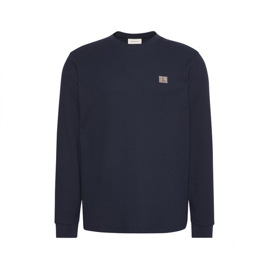 CALVIN KLEIN LS WAFFLE BADGE CREWNK TEE ΑΝΔΡΙΚΟ