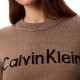 CALVIN KLEIN CONTRAST LOGO LS SWEATER