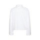 CALVIN KLEIN SOLID BOXY CROPPED SHIRT