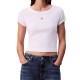 CALVIN KLEIN A-WOVEN LABEL 2X2 RIB BABY TEE ΓΥΝΑΙΚ CALVIN KLEIN A-WOVEN LABEL 2X2 RIB BABY TEE ΓΥΝΑΙΚ