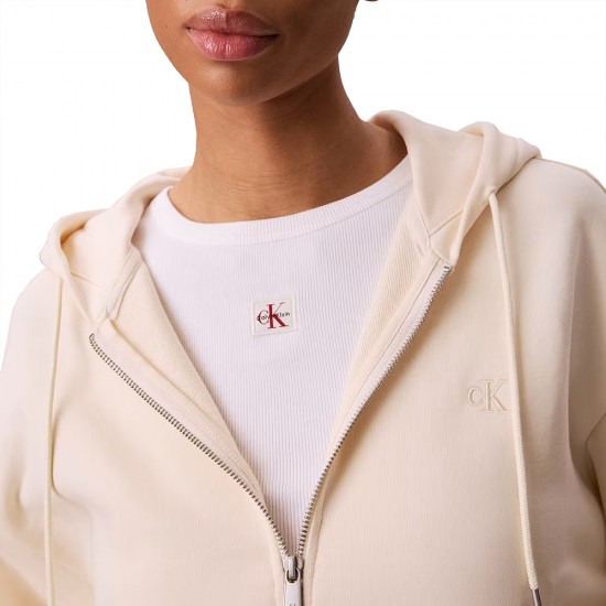 CALVIN KLEIN LS MONOGRAM TERRY CROP RELAXED ΓΥΝΑΙΚ CALVIN KLEIN LS MONOGRAM TERRY CROP RELAXED ΓΥΝΑΙΚ