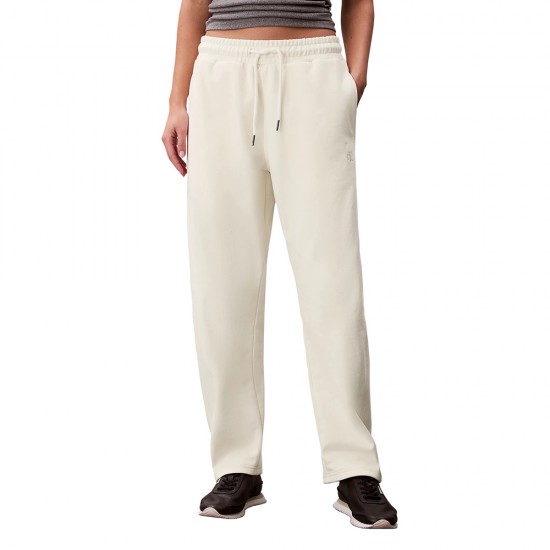 CALVIN KLEIN MONOGRAM FRENCH TERRY BARREL PANT