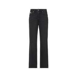 CALVIN KLEIN HIGH RISE STRAIGHT MIDNUGHT BLACK ΓΥΝ