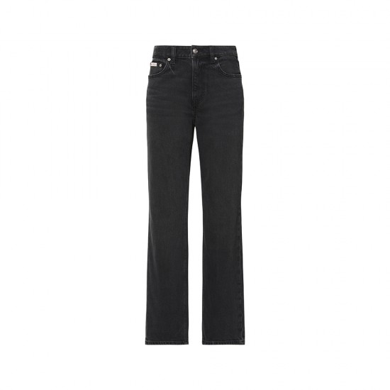 CALVIN KLEIN HIGH RISE STRAIGHT MIDNUGHT BLACK ΓΥΝ