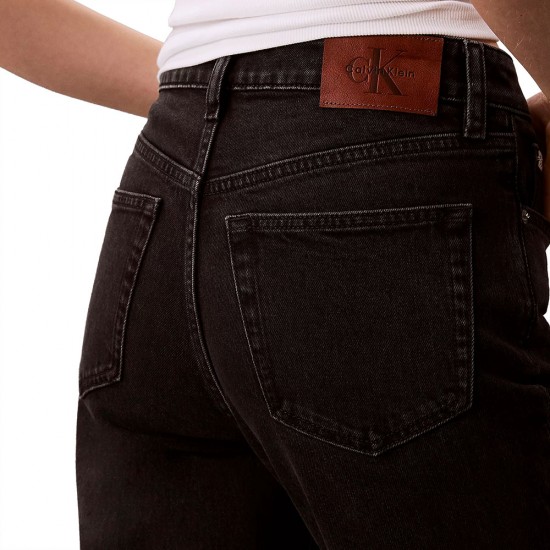 CALVIN KLEIN HIGH RISE STRAIGHT MIDNUGHT BLACK ΓΥΝ