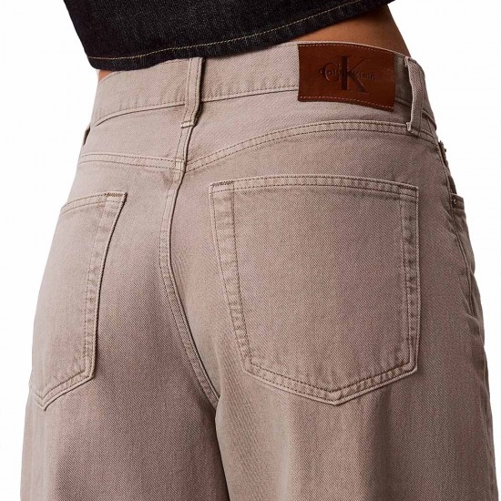 CALVIN KLEIN CROPPED BARREL JEAN GREY SAGE