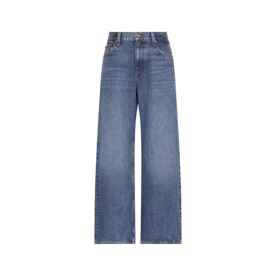 CALVIN KLEIN LOW RISE BAGGY BLUE RODEO DENIM WOMAN
