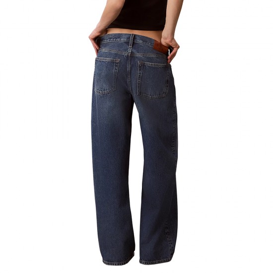 CALVIN KLEIN LOW RISE BAGGY BLUE RODEO DENIM WOMAN