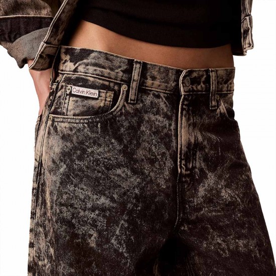 CALVIN KLEIN RELAXED BARREL JEAN BLACK TABACCO ΓΥΝ
