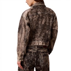 CALVIN KLEIN 90S TRUCKER JACKET BLACK TOBACCO