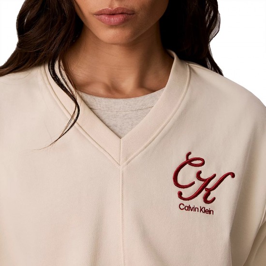 CALVIN KLEIN LS PREMIUM FLEECE SCRIPT VNECK P ΓΥΝ CALVIN KLEIN LS PREMIUM FLEECE SCRIPT VNECK P ΓΥΝ
