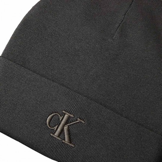 CALVIN KLEIN CK FINE RIB BEANIE CALVIN KLEIN CK FINE RIB BEANIE