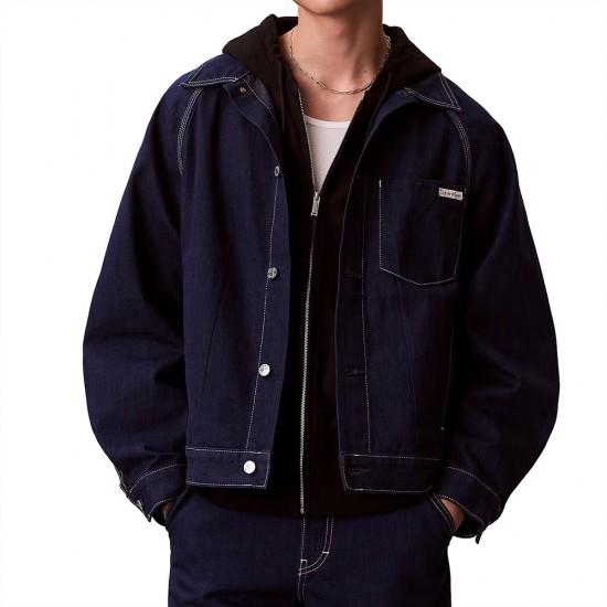 CALVIN KLEIN DARTED WORKWEAR JACKET SHURIKEN