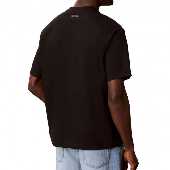 CALVIN KLEIN SS RLXD 16S CALVIN RSRT PALM GRA TEE