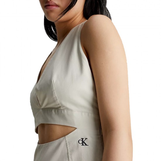 CALVIN KLEIN OPEN BACK STRAP UTILITY DRESS ΦΟΡΕΜΑ