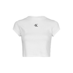 CALVIN KLEIN CK RIB CROPPED SLIM TEE ΓΥΝΑΙΚΑ