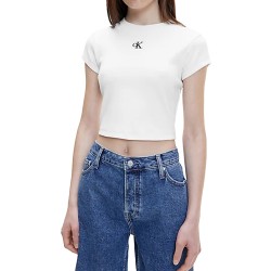 CALVIN KLEIN CK RIB CROPPED SLIM TEE ΓΥΝΑΙΚΑ