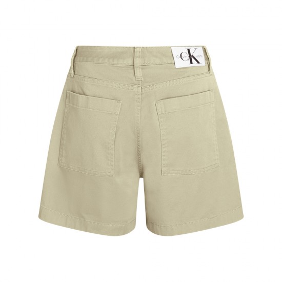 CALVIN KLEIN WOVEN LABEL MOM SHORTS ΓΥΝΑΙΚΑ