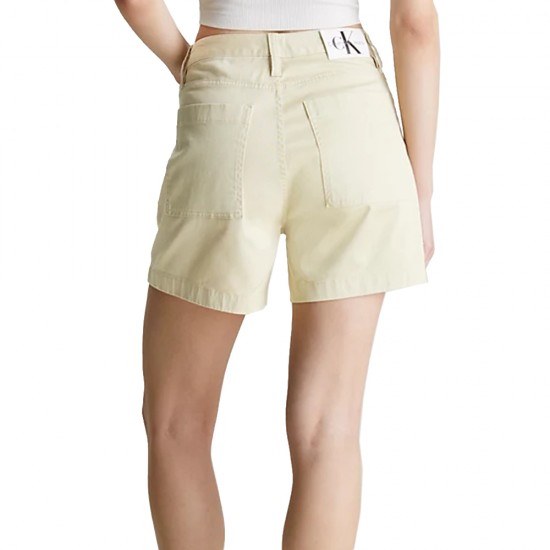 CALVIN KLEIN WOVEN LABEL MOM SHORTS ΓΥΝΑΙΚΑ