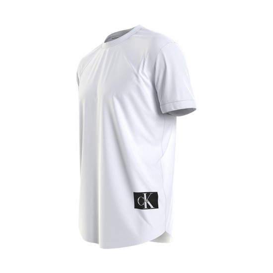 CALVIN KLEIN BADGE TURN UP SLEEVE T-SHIRT