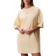 CALVIN KLEIN SS WOVEN LABEL OVERSIZED TEE DRESS