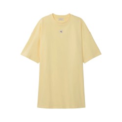 CALVIN KLEIN SS WOVEN LABEL OVERSIZED TEE DRESS