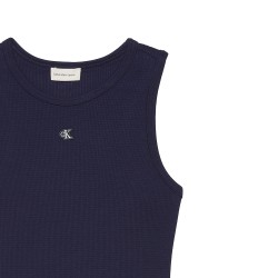 CALVIN KLEIN SL TEXTURE WAFFLE RACER MINI DRESS