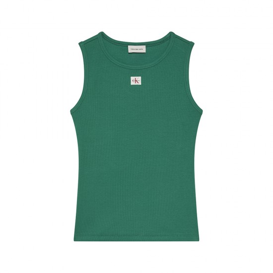 CALVIN KLEIN SL WOVEN LABEL 2X2 BABY RIB CUTE ΓΥΝ