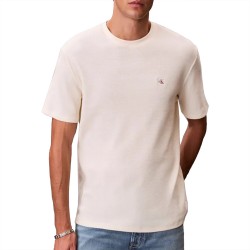 CALVIN KLEIN SS WAFFLE BADGE CREWNK TEE ΑΝΔΡΑΣ
