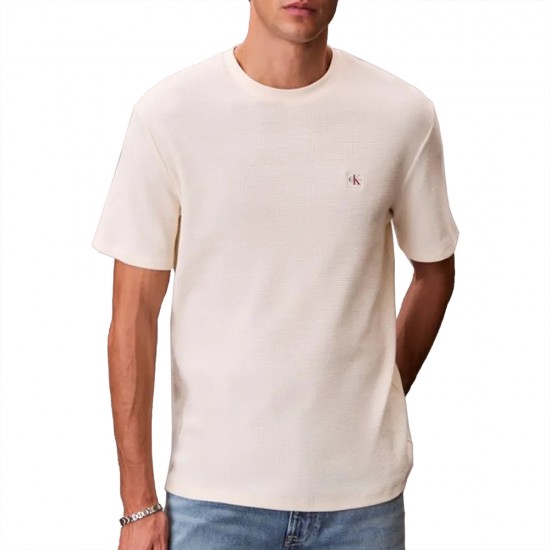 CALVIN KLEIN SS WAFFLE BADGE CREWNK TEE ΑΝΔΡΑΣ