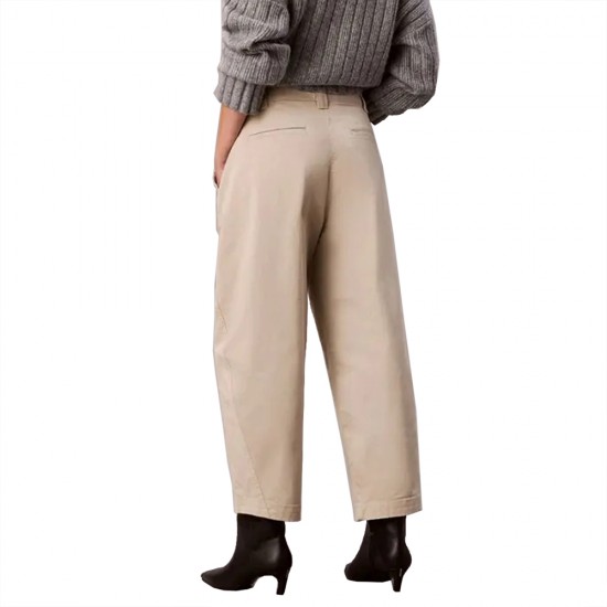 CALVIN KLEIN STRETCH COTTON TWILL BARREL LEG