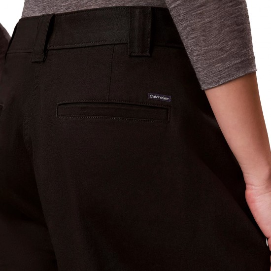 CALVIN KLEIN STRETCH COTTON TWILL BARREL LEG