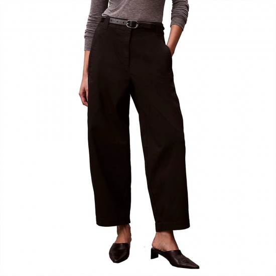 CALVIN KLEIN STRETCH COTTON TWILL BARREL LEG